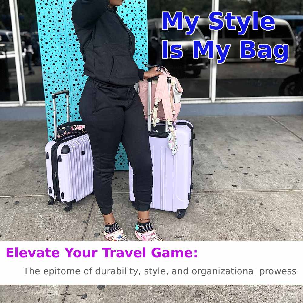 Suitcases Hard Shell Set (Lilac): image 4